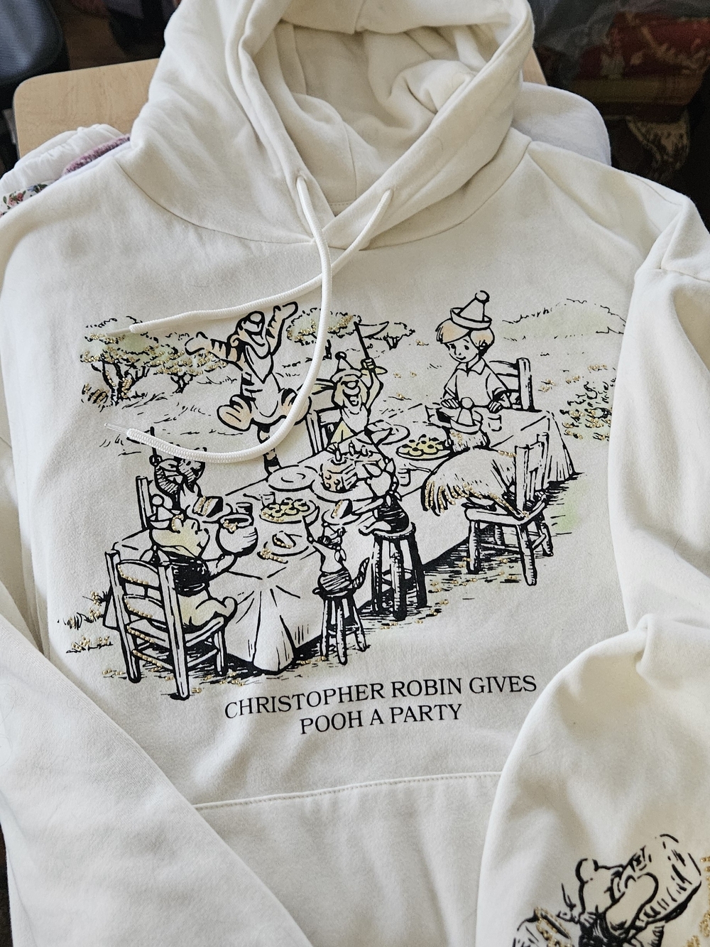 Disney Cream Christopher Robin & Winnie the Pooh Picnic Hoodie